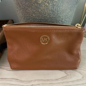 Michael Kors Leather Cosmetic Bag